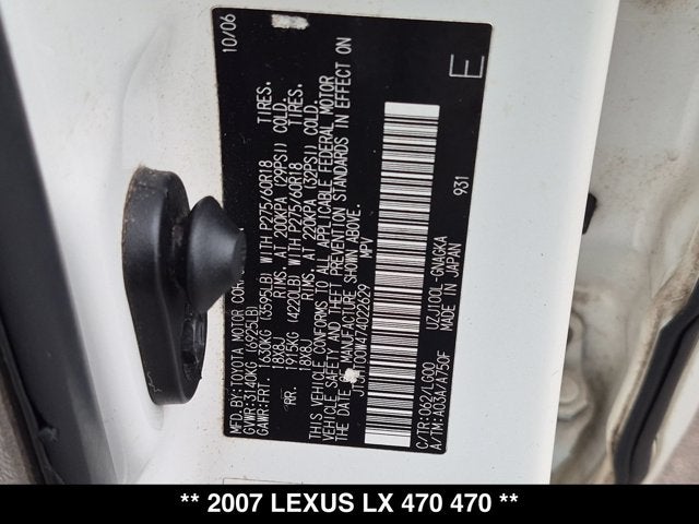 2007 Lexus LX 470 470