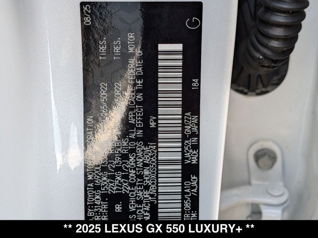 2025 Lexus GX 550 GX 550 Luxury+
