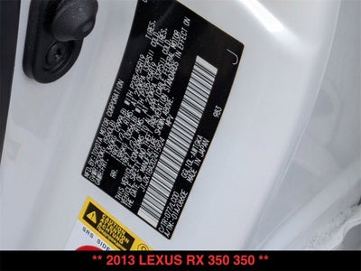 2013 Lexus RX 350 350
