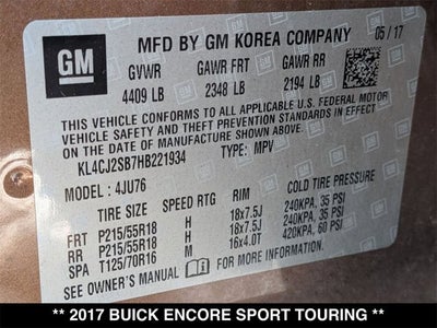2017 Buick Encore Sport Touring