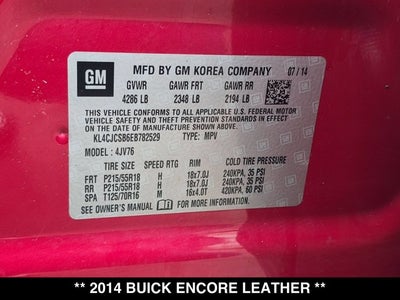 2014 Buick Encore Leather