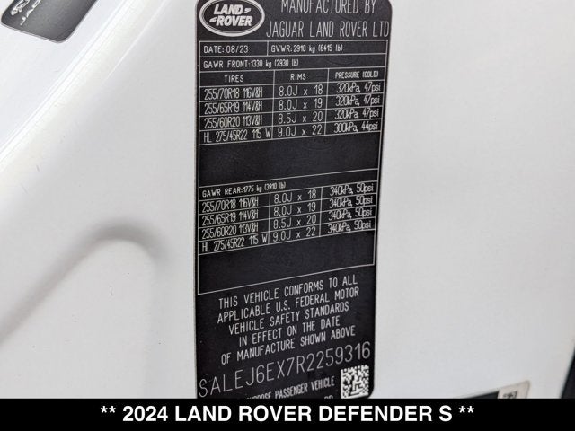 2024 Land Rover Defender S