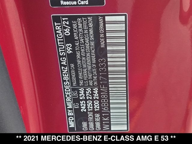 2021 Mercedes-Benz AMG® E 53 AMG® E 53