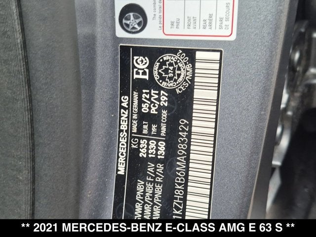 2021 Mercedes-Benz AMG® E 63 AMG® E 63 S