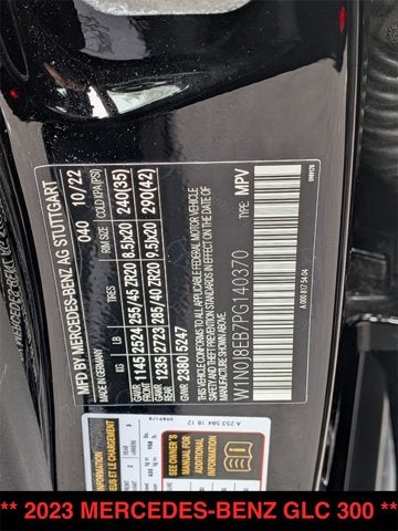 2023 Mercedes-Benz GLC 300 GLC 300
