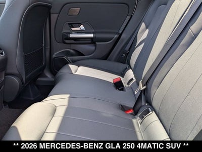 2026 Mercedes-Benz GLA 250 GLA 250 4MATIC® SUV