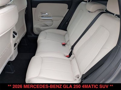 2026 Mercedes-Benz GLA GLA 250 4MATIC® SUV