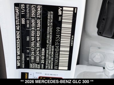 2026 Mercedes-Benz GLC 300 GLC 300