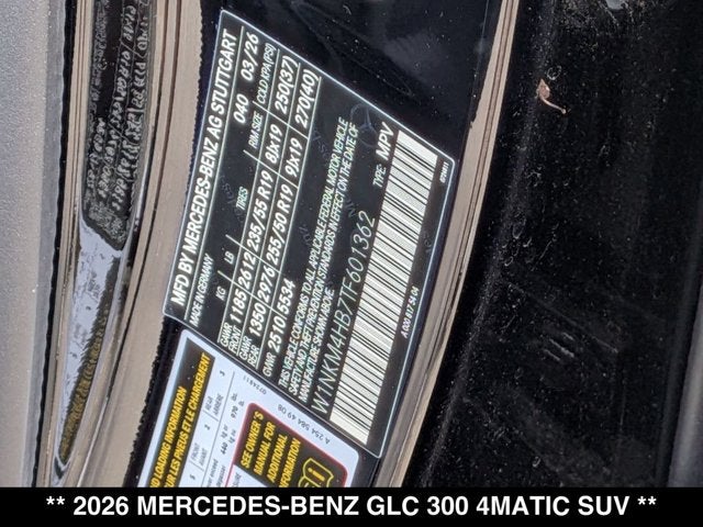 2026 Mercedes-Benz GLC 300 GLC 300 4MATIC® SUV