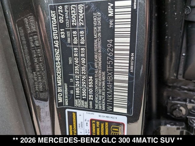 2026 Mercedes-Benz GLC GLC 300 4MATIC® SUV
