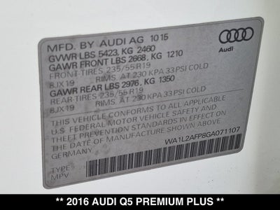 2016 Audi Q5 Premium Plus