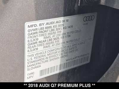 2018 Audi Q7 Premium Plus