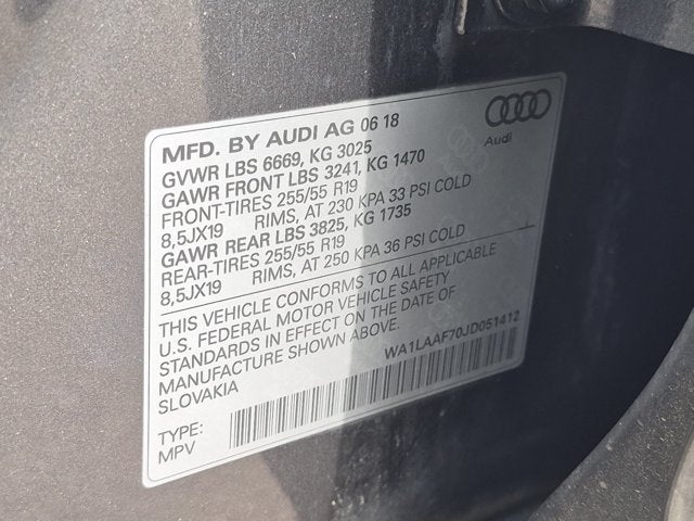2018 Audi Q7 Premium Plus