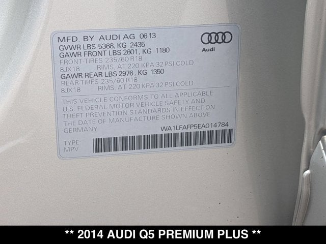 2014 Audi Q5 Premium Plus