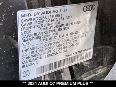 2024 Audi Q7 Premium Plus