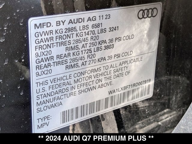 2024 Audi Q7 Premium Plus