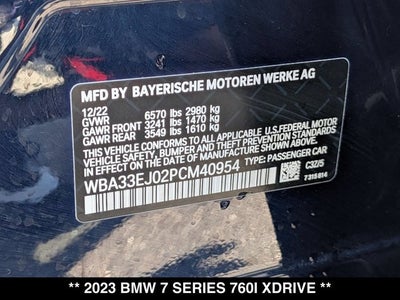 2023 BMW 7 Series 760i xDrive