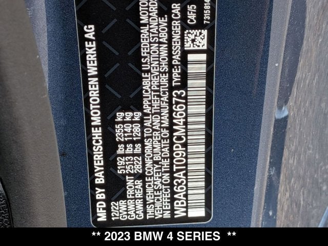 2023 BMW 4 Series M440i xDrive