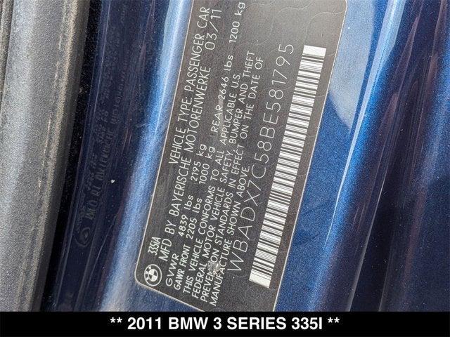 2011 BMW 3 Series 335i