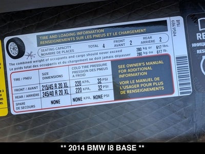2014 BMW i8 Base