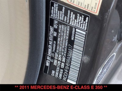 2011 Mercedes-Benz E 350 E 350