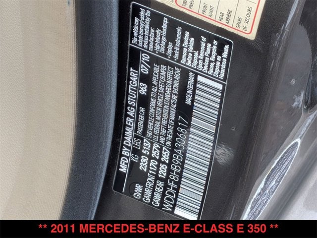 2011 Mercedes-Benz E 350 E 350