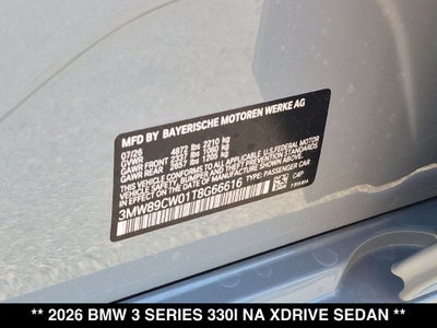 2026 BMW 330i 330i xDrive