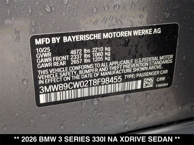 2026 BMW 330i 330i xDrive