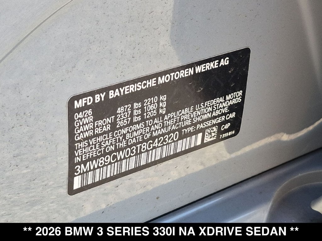 2026 BMW 330i 330i xDrive