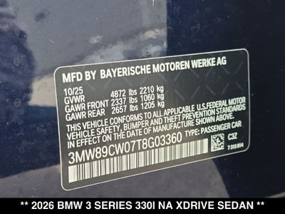 2026 BMW 330i 330i xDrive