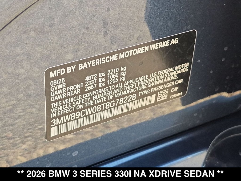 2026 BMW 330i 330i xDrive