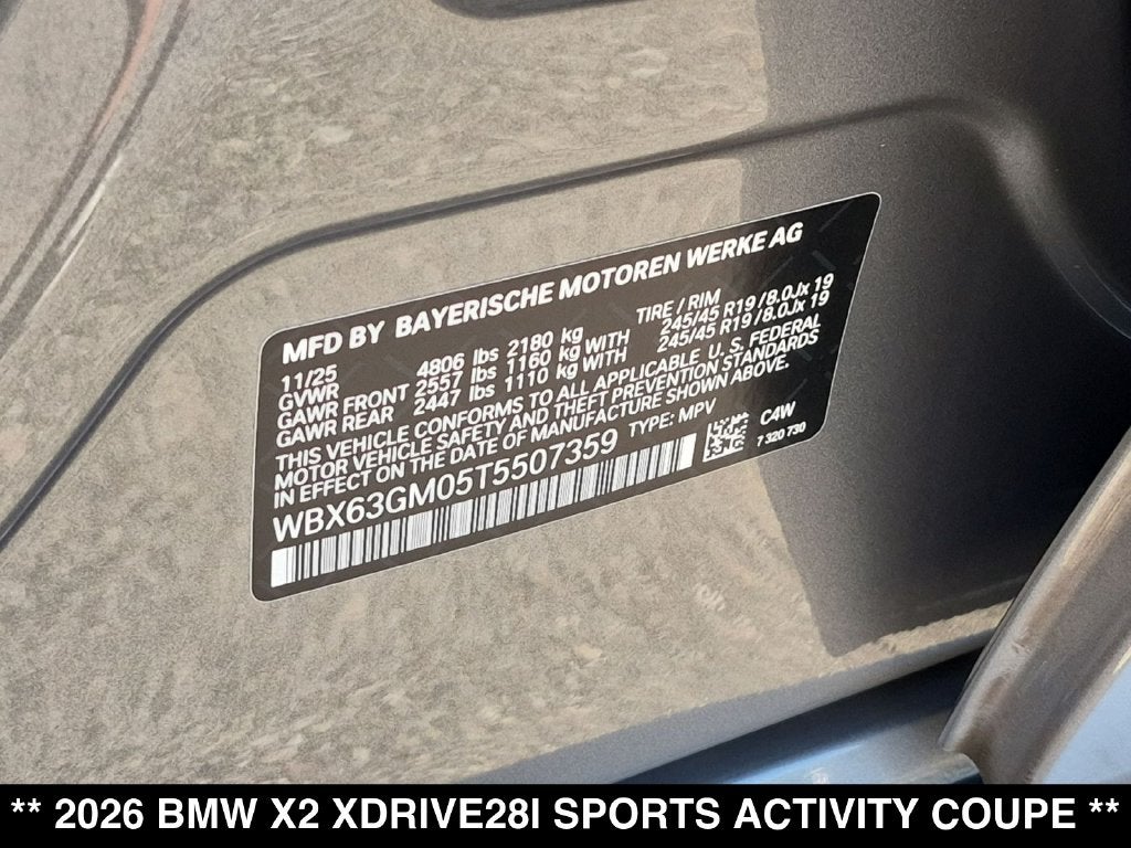 2026 BMW X2 xDrive28i