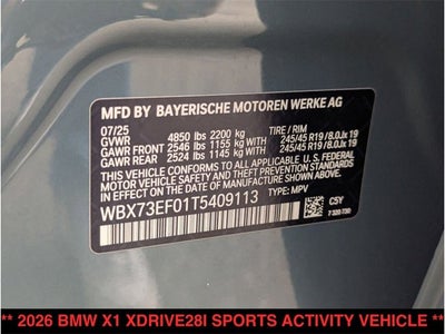 2026 BMW X1 xDrive28i