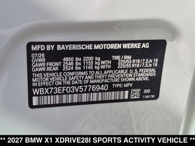 2027 BMW X1 xDrive28i