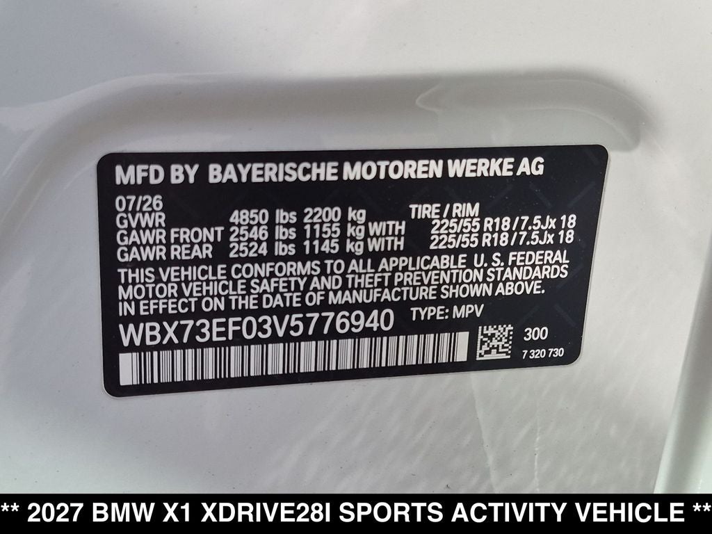 2027 BMW X1 xDrive28i