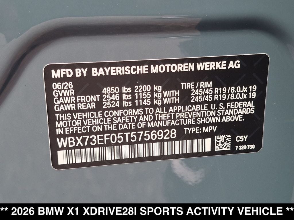 2026 BMW X1 xDrive28i