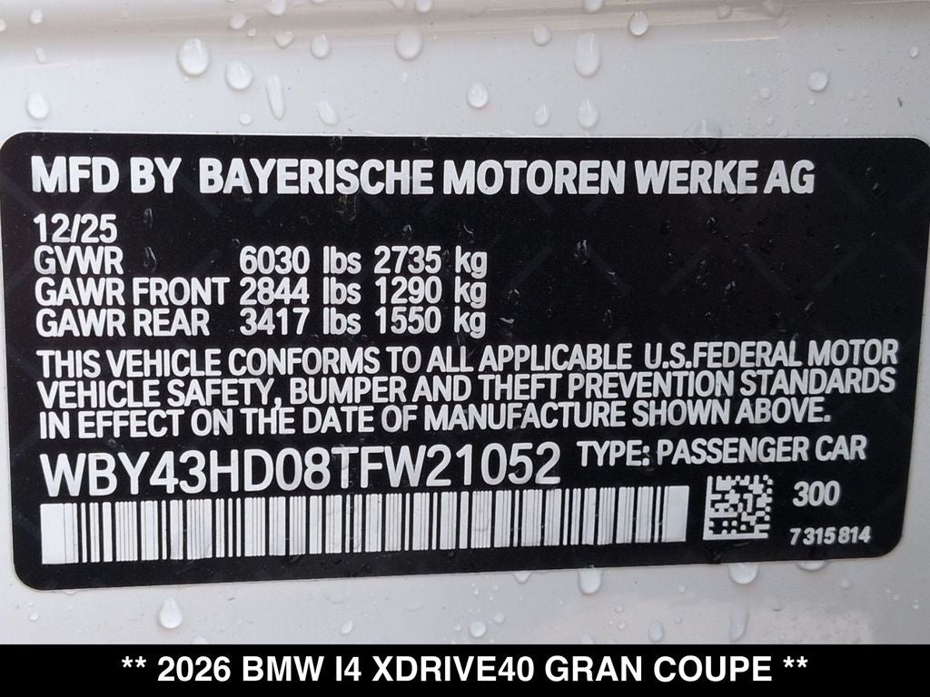 2026 BMW i4 xDrive40
